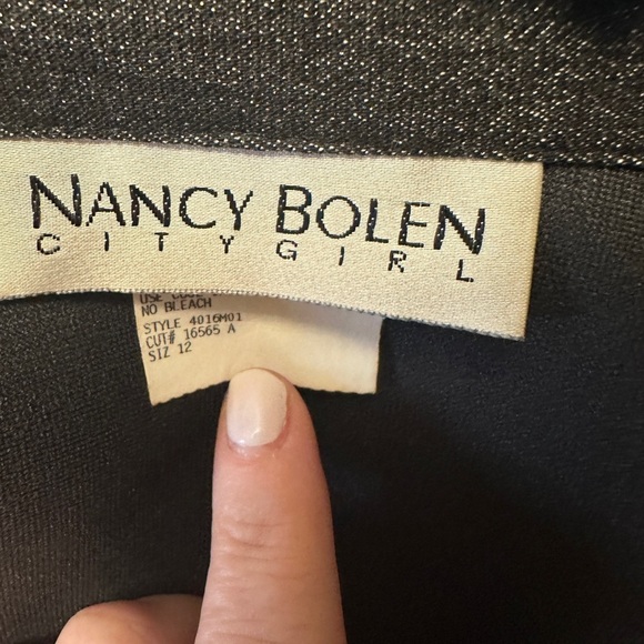 Nancy Bolen City Girl 12 Animal Print Faux Fur Collar Embellished 12 VINTAGE - Picture 4 of 5